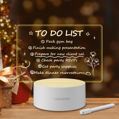 Modern 3D Desk Calendar & Dry Erase Writing Board