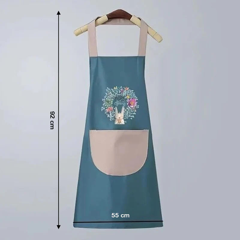 Multipurpose Kitchen Cooking Apron With Front Pocket (1 Pc)
