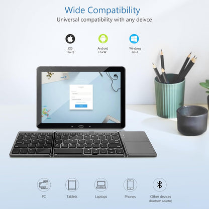 Wireless Bluetooth Keyboard With Touchpad