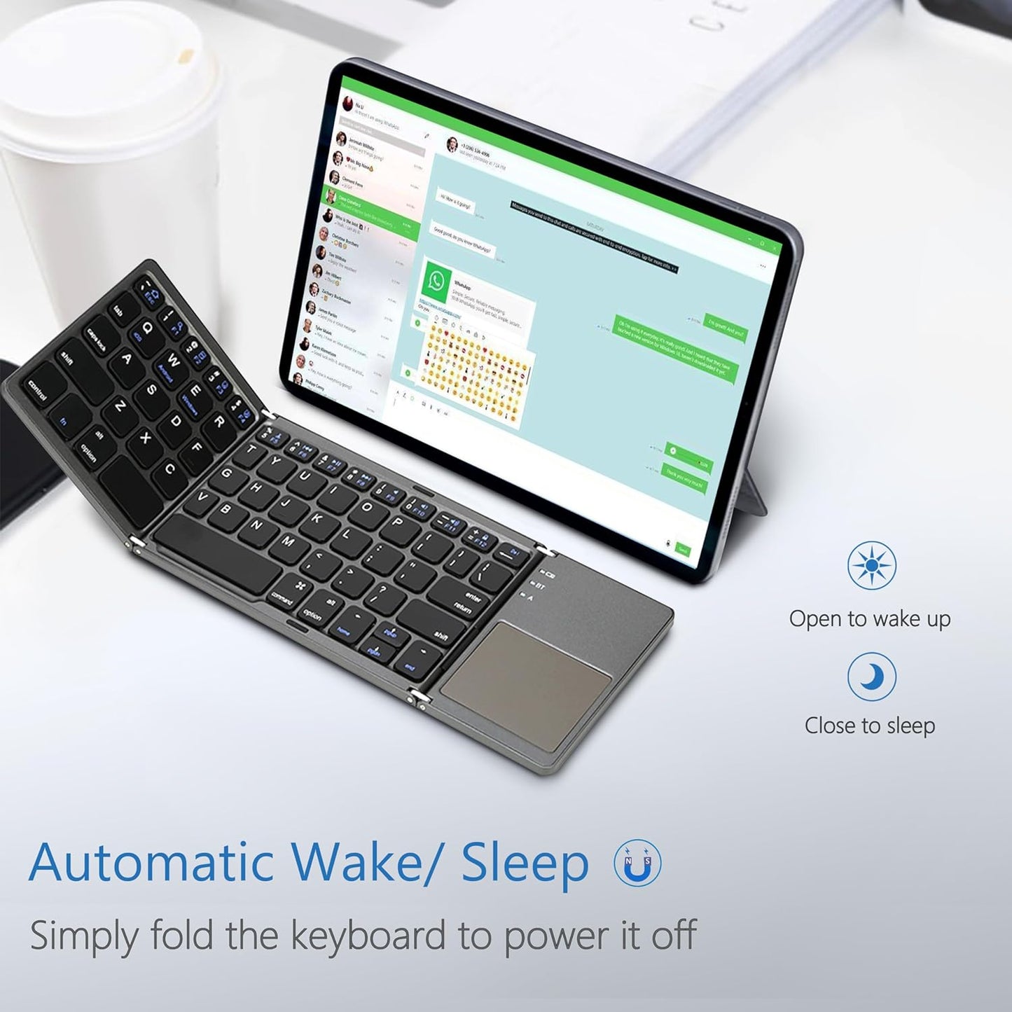 Wireless Bluetooth Keyboard With Touchpad