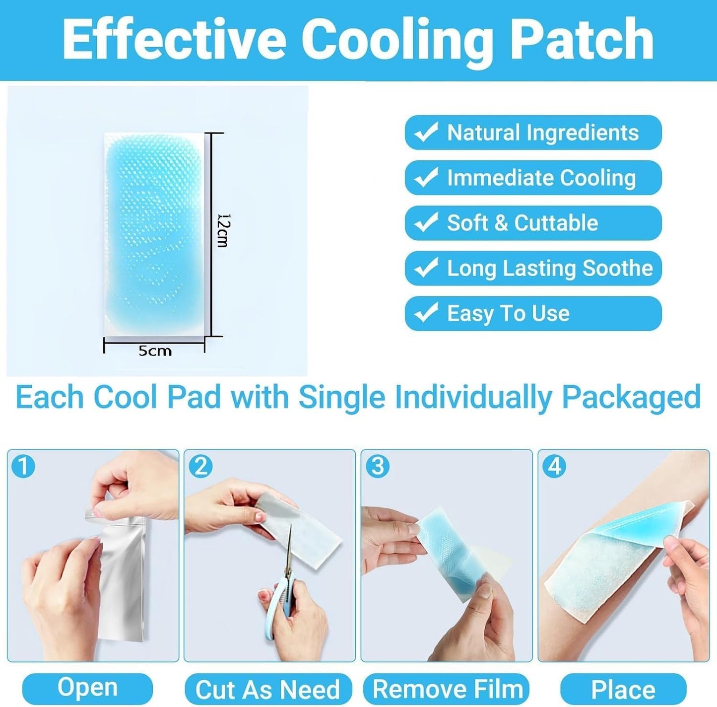 MIGRAINE COOLING HEADACHE PATCH