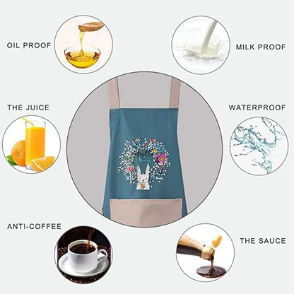 Multipurpose Kitchen Cooking Apron With Front Pocket (1 Pc)