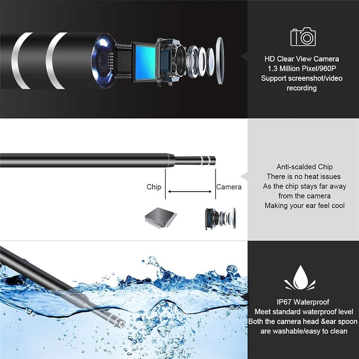 Mobile Endoscope HD Camera